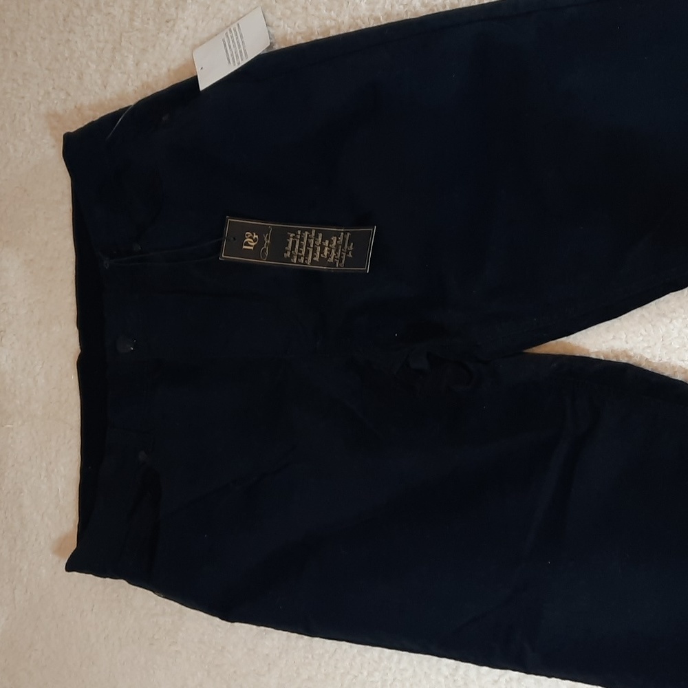 Nwt black corduroy Diane Gilman pants 468